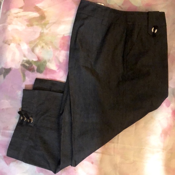 Chic Dark Gray Trousers - Picture 2 of 8